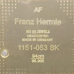 Hermle 1151-053 clock identification